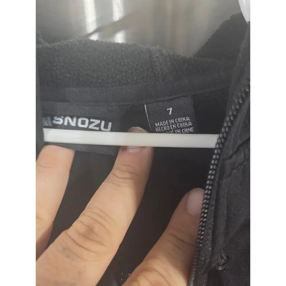 Black Fleece Lined Jacket - Snozu - 7
